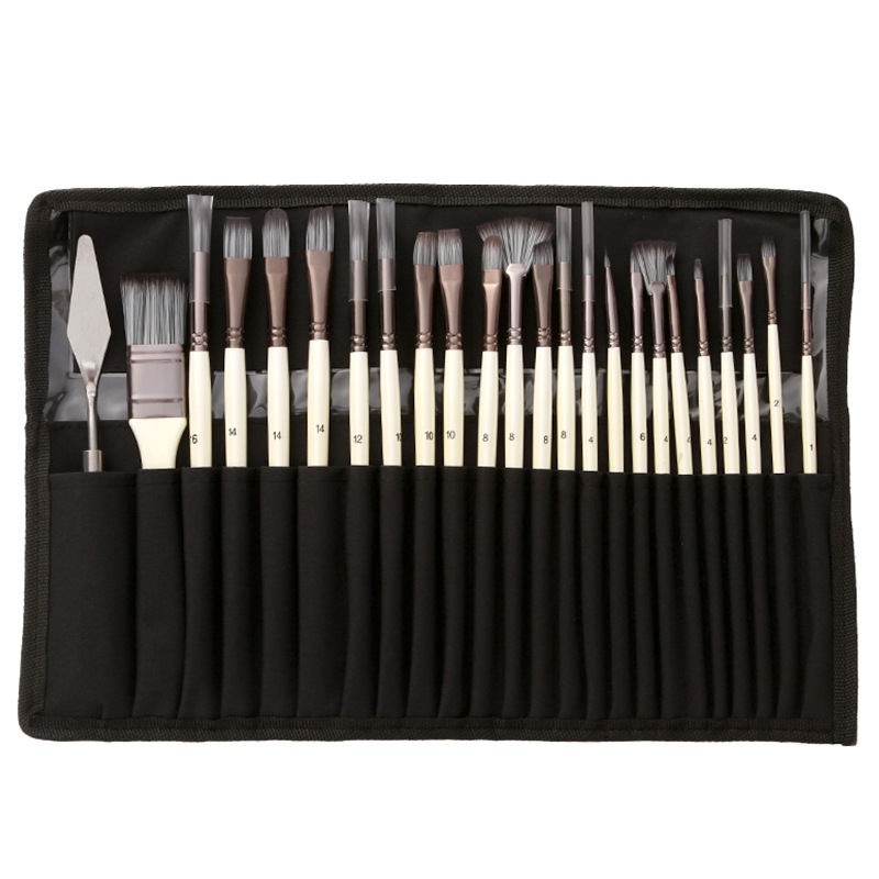 Gouache Paint Set - Conjunto de 24 pincéis de pintura
