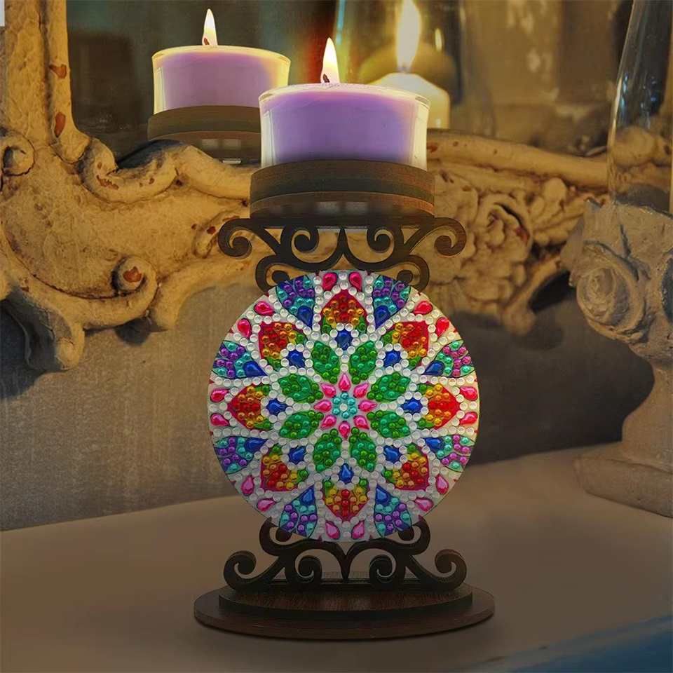 Porta-velas com motivos florai - Art Craft Kit avaliação e preço