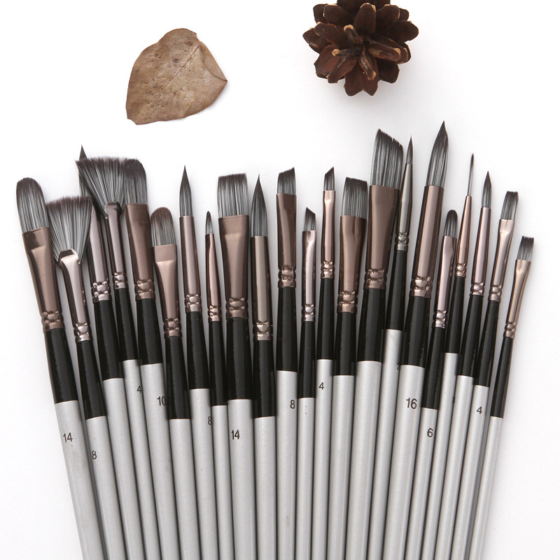 Conjunto de 24 Pincéis de Nylo - Gouache Paint Set avaliação e preço