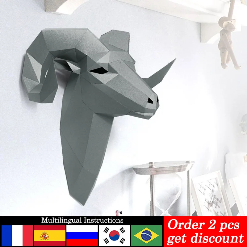 Pré-corte bighorn ovelha selva - Art Craft Cardboard avaliação e preço