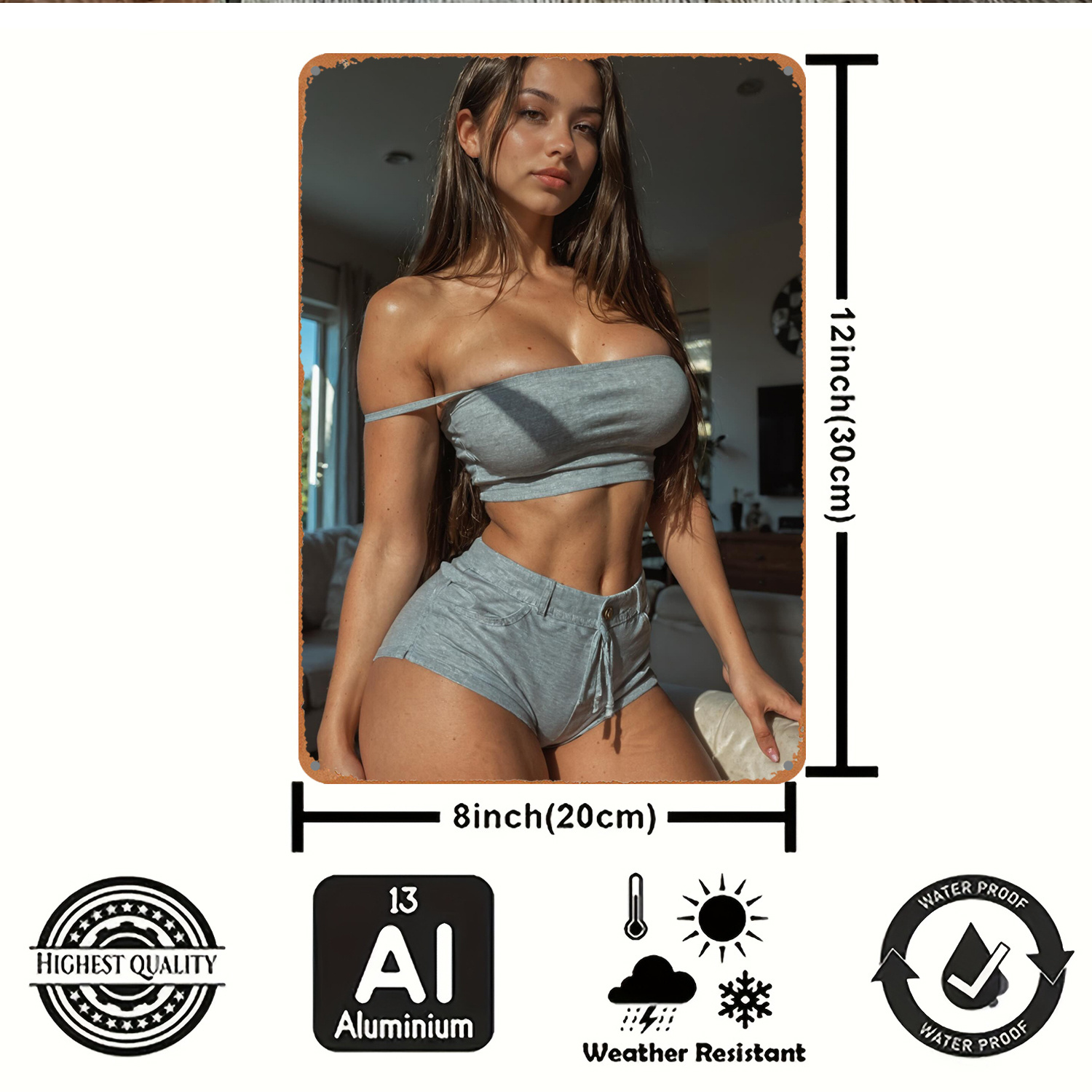Placa de Metal 2D para Decoraç - Art Craft Bar avaliação e preço