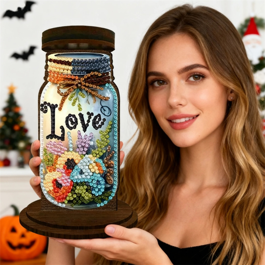 Porta-velas com tema de amor,  - Art Craft Kit avaliação e preço